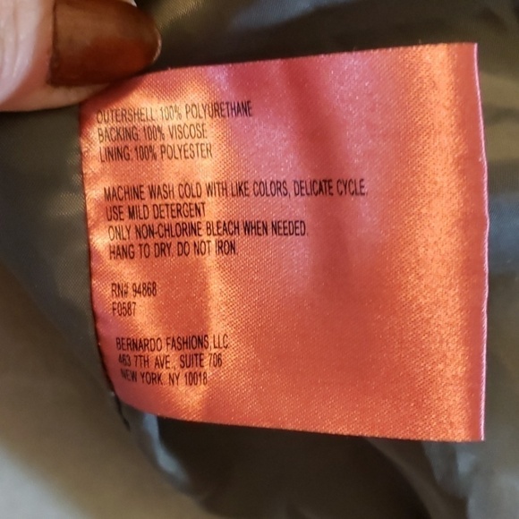 CollectionB by Bernardo Vegan Faux Leather Moto Jacket XL EUC - Picture 7 of 8